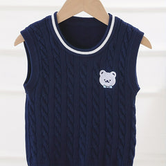 Toddler Boys Cartoon Knitted Sweater Pullover