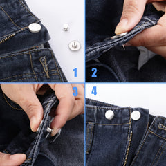 8pcs Adjustable Jean Button Pins for Pants Installation