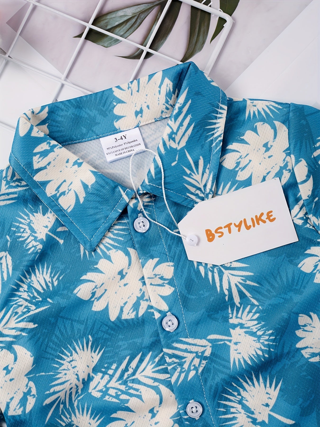 Boys Casual V neck Button Up Shirts for Summer