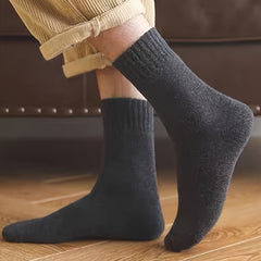 12 Pairs Velvet Cashmere Warm Socks Winter Crew Anti-bacterial Soc