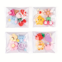 4pcs 3D Cartoon Stickers Set for Cups and Mobile Phone Shells