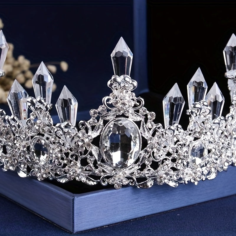 3pcs Crystal Bridal Crown Set Wedding Accessories