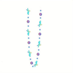 4M Iridescent Mermaid Garland Jellyfish Sea Star Pearl Holographic Streamer