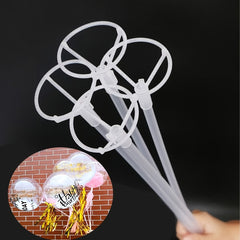 50pcs Transparent Balloon Sticks, Balloon Holder for Party DIY