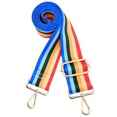 Colorful Striped Pattern Bag Strap DIY Travel Accessories Replacement