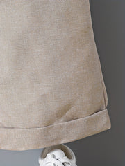 Solid Comfy Casual Trousers for Big and Tall Boys