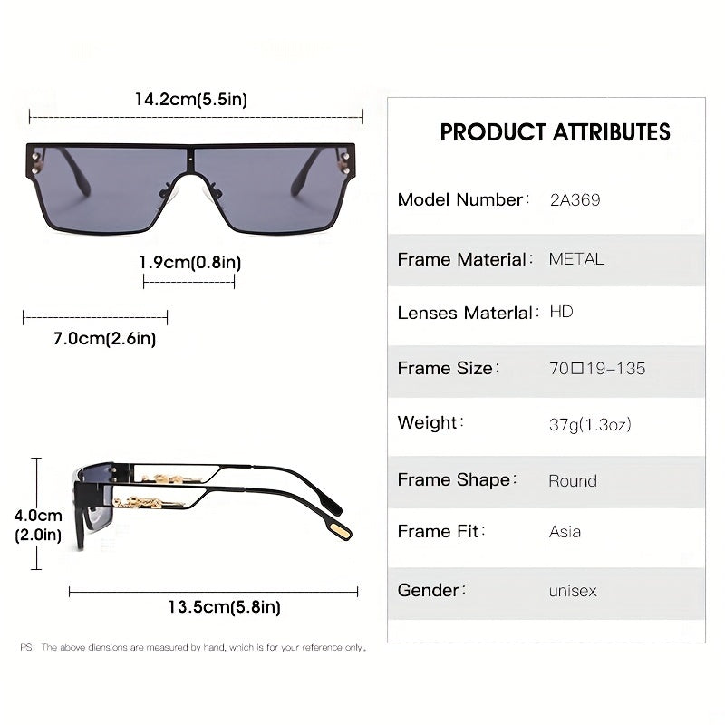 Y2K Leopard Gradient Sunglasses UV400