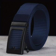 Men's Polyester Automatic Buckle Belt Casual Outdoor Golf Web Belts