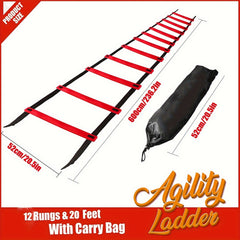 12 Rung Agility & Speed Training Ladder For Soccer & Football