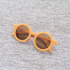 Round Frame UV Protection Girls Sunglasses for Outdoor Activities