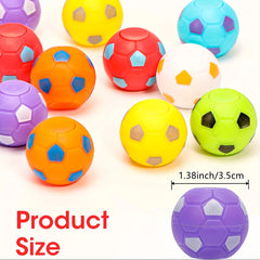 Colorful Mini Football Spinning Ball - Pack of 30