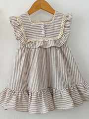 Baby Girls Cotton Princess Dress Ruffle Summer Dress