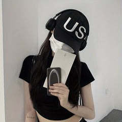 US Embroidery Baseball Cap Adjustable Couple Dad Hats Hip Hop Unisex Sun Hats