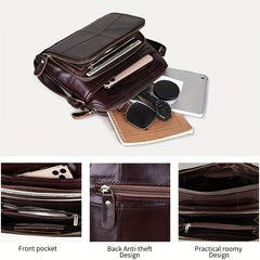 Stylish Brown Leather Crossbody Bag for Women