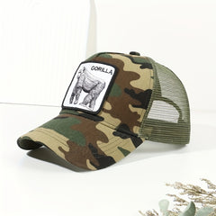 Orangutan Rabbit Animal Pattern Trucker Hat Baseball Cap