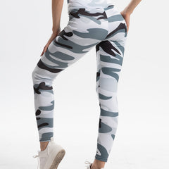 Camo Print Yoga Pants Sports Leggings Fitness Workout Leggings