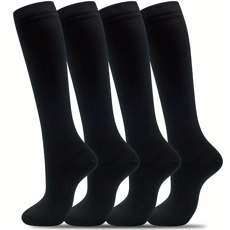 3 Pairs Copper Compression Thigh Socks for Outdoor Activities