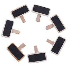 Wooden Clips Mini Blackboard Sticky Notes for Photos & Notes