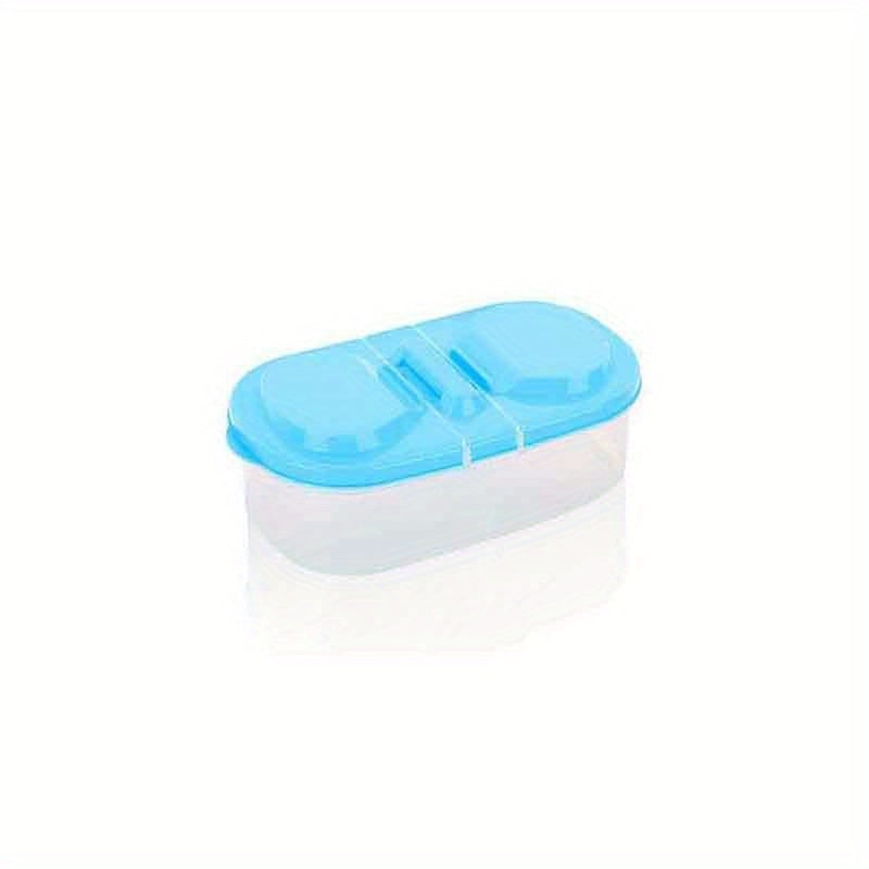 Double Grid Covered Box Food Sealed Jar Kitchen Storage Organizer