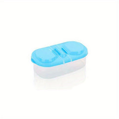 Double Grid Covered Box Food Sealed Jar Kitchen Storage Organizer