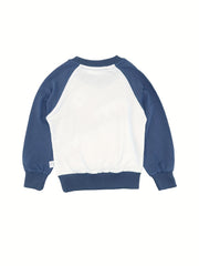 Dino Croc Print Crew Neck Sweatshirt for Boys