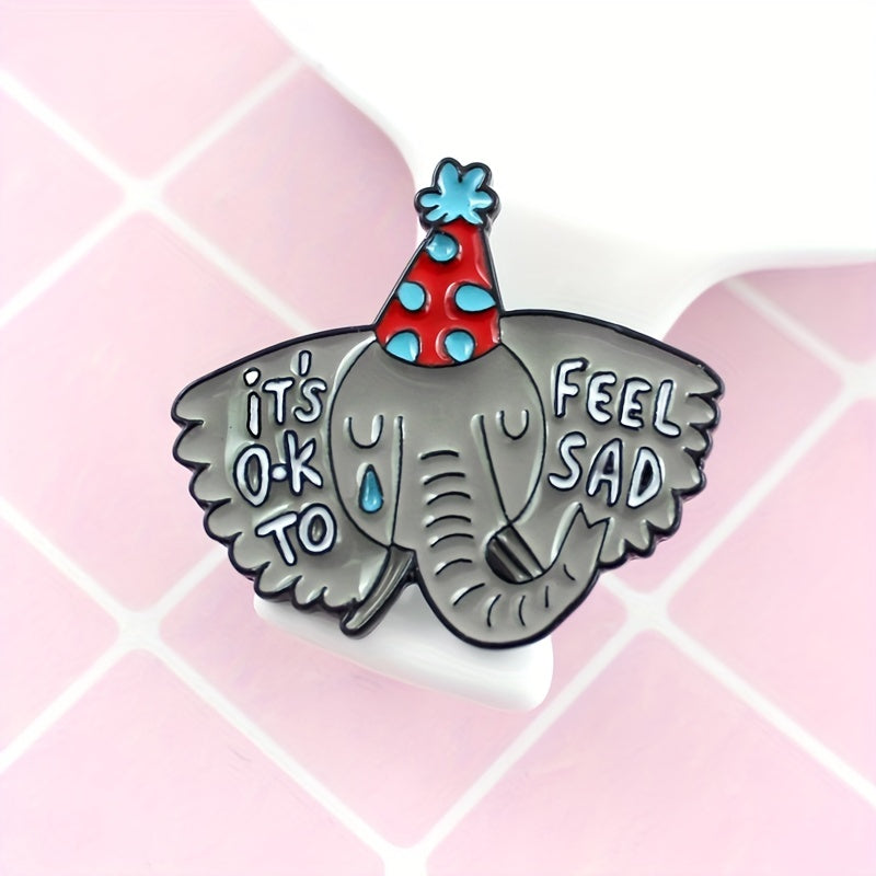 Elephant Animal Jewelry Brooch For Men