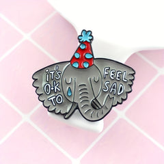 Elephant Animal Jewelry Brooch For Men