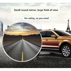 2pcs Car RV Blind Spot Mirrors 360 Degree Rearview Mirror Small Round Mirror