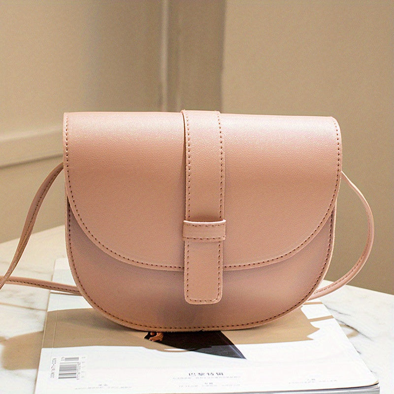 Shell Shaped Crossbody Bag PU Leather Mobile Phone Bag for Girls