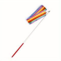 Rhythmic Gymnastic Ribbons Twirling Rod Stick for Gym Training