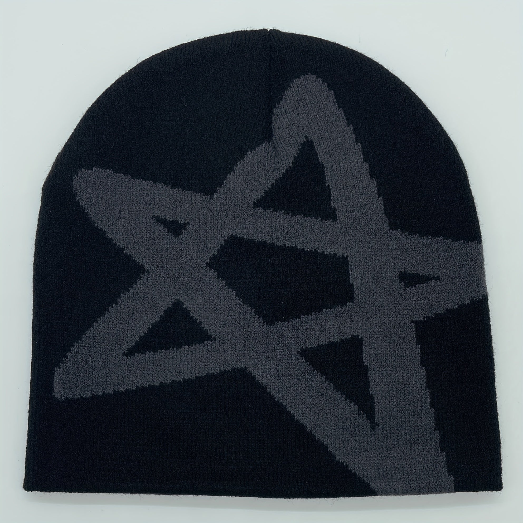 Y2K Knitted Hat Pentagram Winter Outdoor Sports Hat