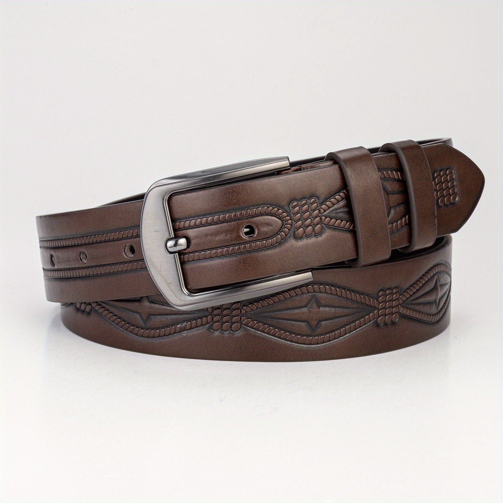 Men's Retro Buckle Belt for Pants Jeans