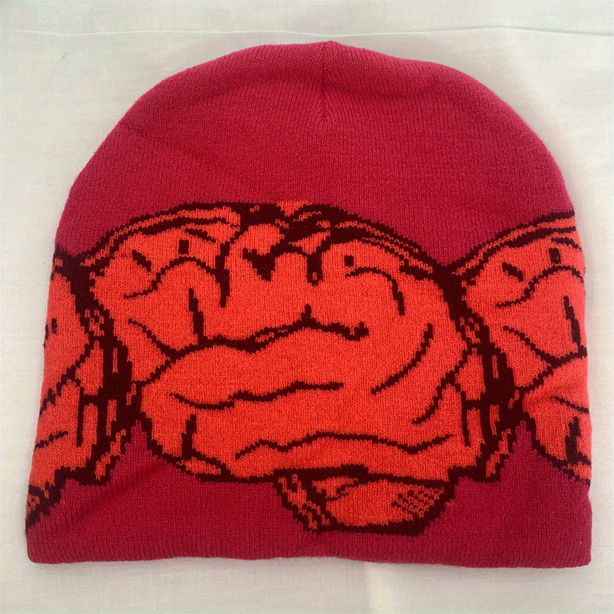 Y2K Candy Jacquard Beanie Unisex Hip Hop Knit Hat