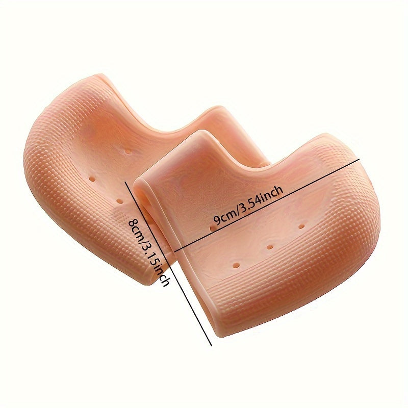2pcs Silicone Heel Stickers Protect Cracked Feet Foot Protector