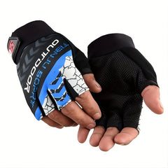 Breathable Non Slip Half Finger Gloves for Outdoors