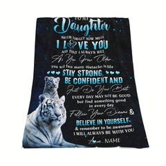 Unique Daughter Gift Ideas: Warm Throw Blanket for Home & Outdoor Use