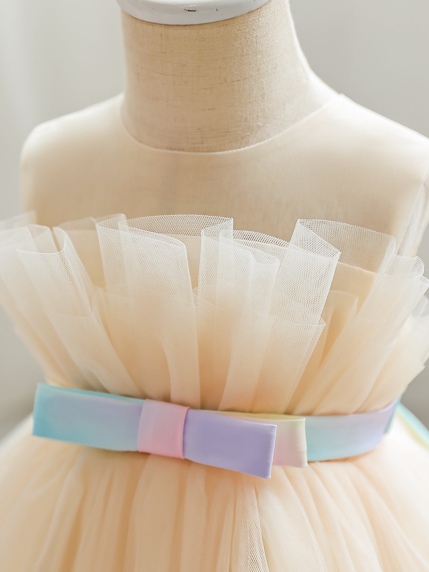 Girls Formal Dress Candy Tulle Dress Little Princess Party Tutu Dress