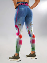 Women's Jeans Yoga Leggings High Waist Outdoor Workout