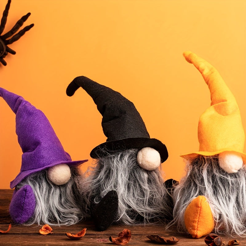Mini Witch Dwarf Doll for Holiday Decoration Halloween Christmas