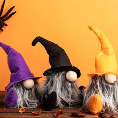 Mini Witch Dwarf Doll for Holiday Decoration Halloween Christmas