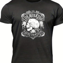 Vintage Skull Graphic T shirt For Men