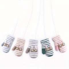 Kids Winter Warm Knitted Gloves Christmas Halloween Gloves
