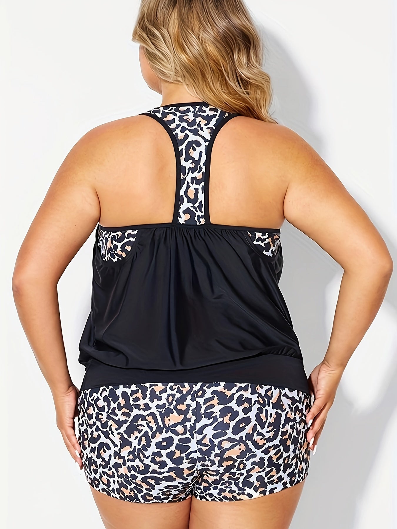 Leopard Print Tankini Set