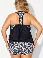Leopard Print Tankini Set
