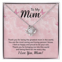 Mother's Gift Pendant Necklace Holiday Party Gift For Mom