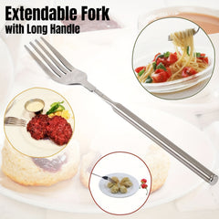 Telescopic Stainless Steel Barbecue Fork