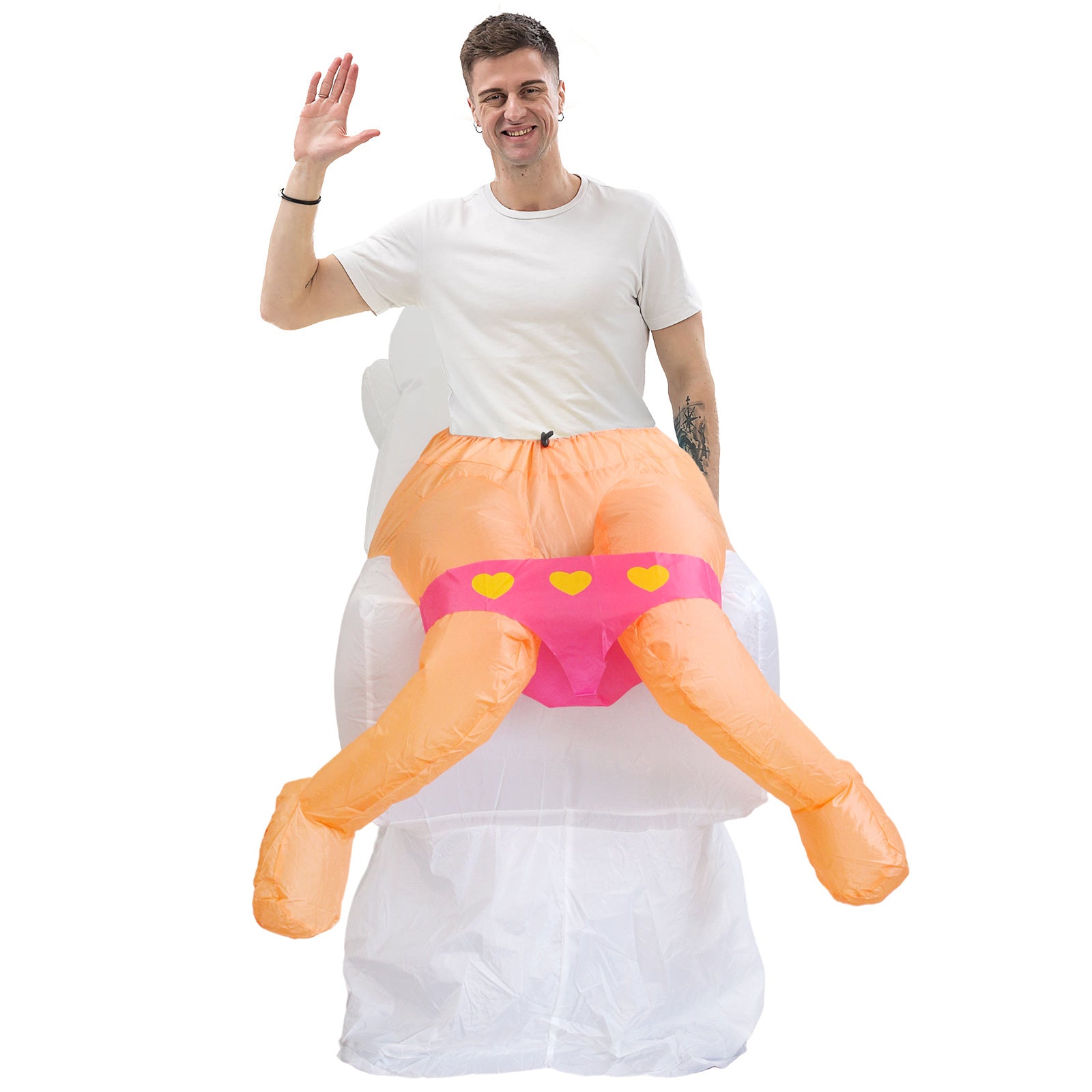 Holiday Party Halloween Toilet Spoof Funny Inflatable Clothes