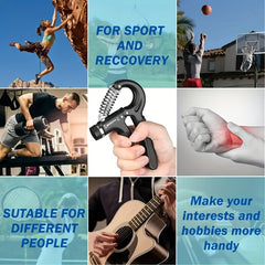 Adjustable Finger Grip Strengthener Hand Trainer for Rehabilitation