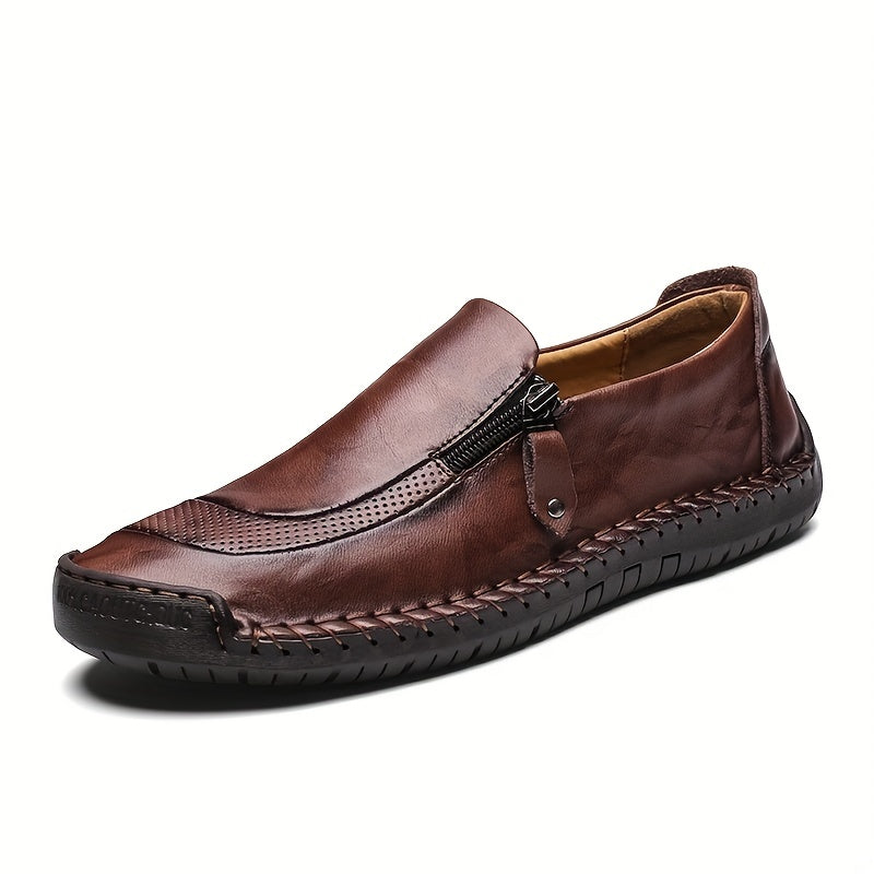 Men's Stitched Zipper Sneakers for Hiking & Climbing