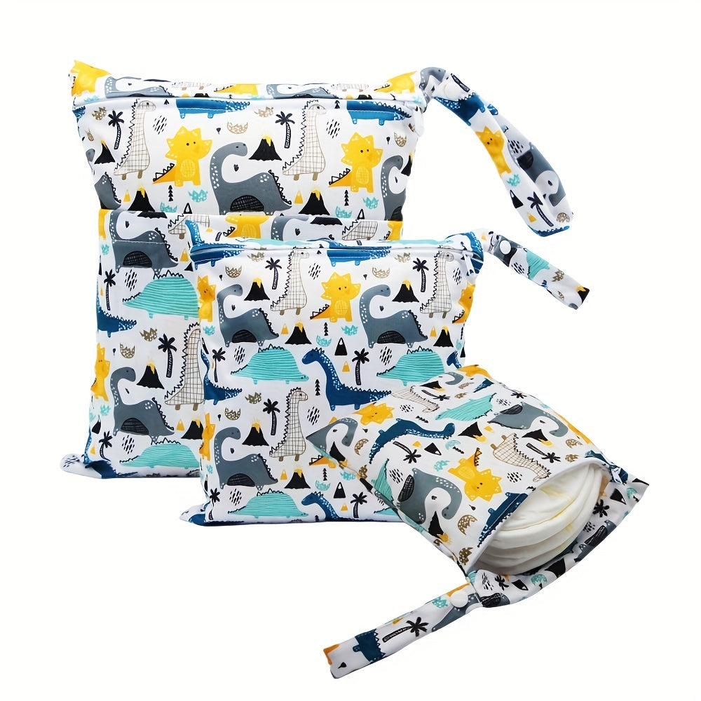 3pcs Waterproof Wet Bags Baby Diaper Bags